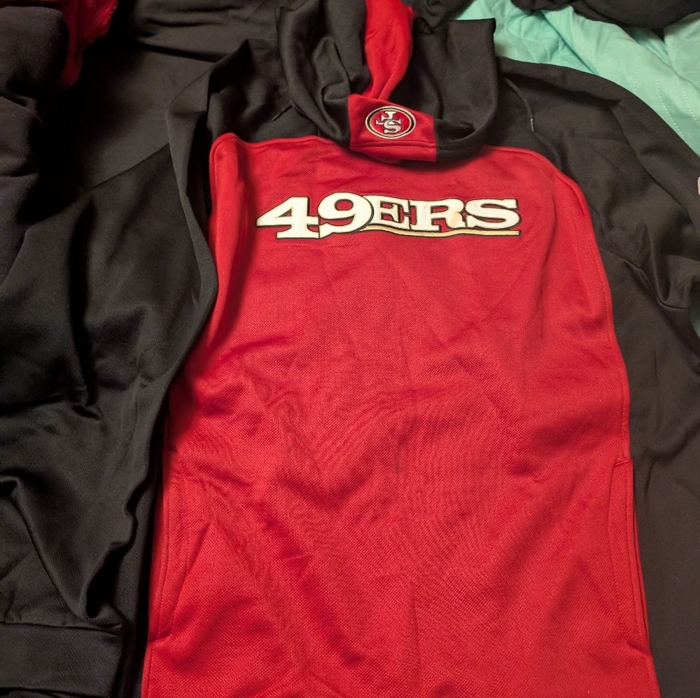49ers Red and Black Hoodie